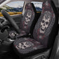 Goth car seat protector cover, horror car seat cushion cover, evil car protector, floral skull seat cover for car, punisher skull car seat p