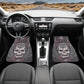 Dia de los muertos skull rug mat for car, calaveras skull car protector, calaveras skull car seat cover full set, mexico front and back car  Back and Front Car Floor Mats