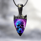 1PC Exquisite And Beautiful Skull Head Pendant Necklace Spear Head Necklace Skull Head Jewelry Men's Necklace Accessories Birthday Party Gifts For Friends And Lovers Jewelry Halloween Christmas Necklace Jewelry Gifts