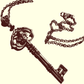 1Pc Fashionable Skull Key Gothic Style Copper Black Pendant Necklace Womens Fashion Party Birthday Gift