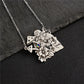 Vintage Mushroom Flower Skull Pattern Pendant Necklace For Women Personality Party Commemorative Gift