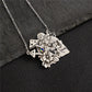 Vintage Mushroom Flower Skull Pattern Pendant Necklace For Women Personality Party Commemorative Gift