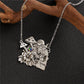 Vintage Mushroom Flower Skull Pattern Pendant Necklace For Women Personality Party Commemorative Gift