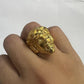 Stylish Men's 18K Golden-Plated Stainless Steel Ring - Vintage Portrait Design, Perfect Gift for Him
