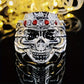 1pc men's domineering street rock punk skull ring