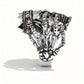 1pc men's domineering street rock punk skull ring