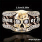 1pc Men's Jewelry Skull Punk Style Symbol Men's Ring Halloween Skull Ring Hip Hop Biker Ring