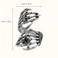 [Punk Skull Ring] Retro Punk Style 1pc Open Skull Ring, Unisex Halloween Ring Jewelry As a Gift for Friends