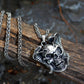 Trendy Hot Sale Double Snake Skull Pendant Necklace Popular Jewelry Retro Men's Necklace