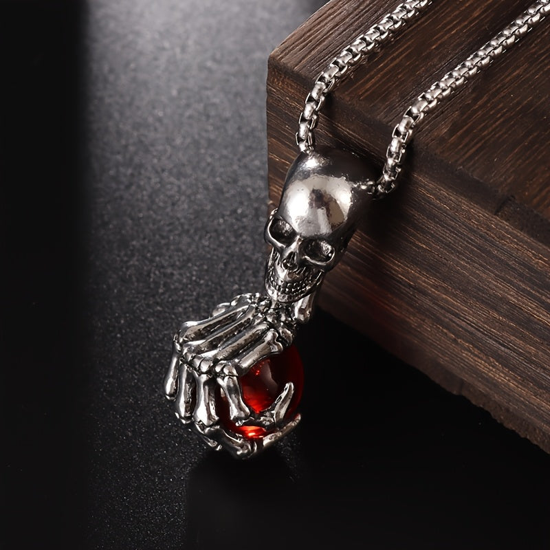 Retro Skull Claw Pendant Male Domineering Rock for Man Trendy Fashion Necklace Jewelry