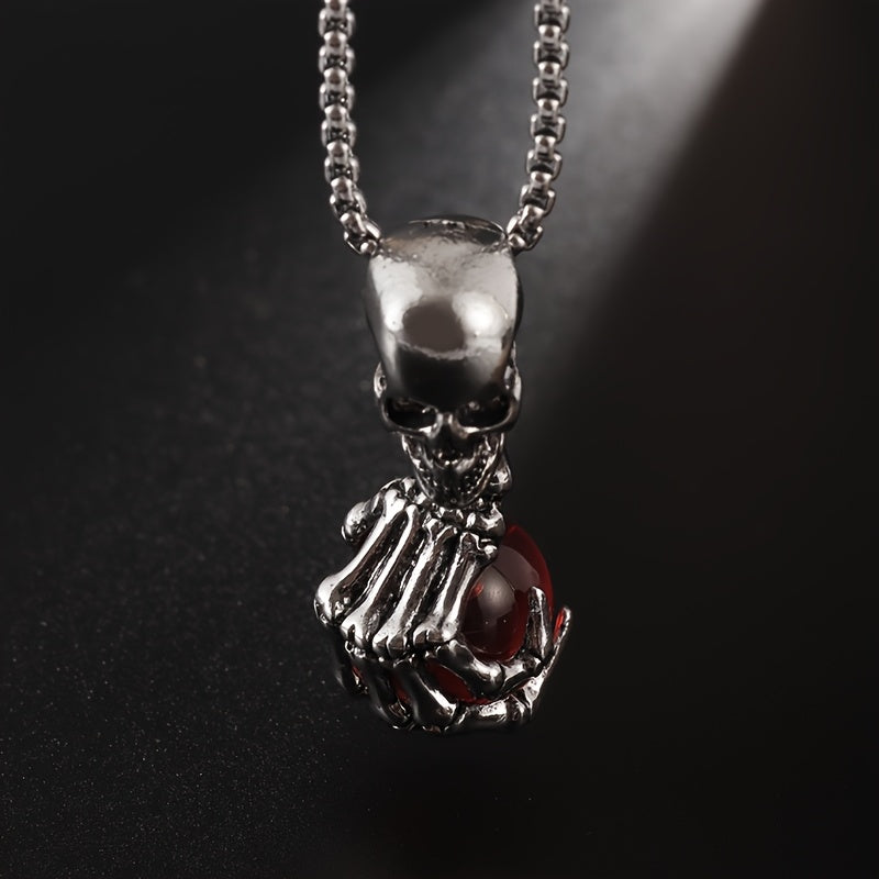 Retro Skull Claw Pendant Male Domineering Rock for Man Trendy Fashion Necklace Jewelry