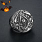 European and American fashion, popular, retro, domineering skull head AG ring, light luxury, trendy, high-end, versatile ring, suitable for daily wear, a gift for friends, boyfriends, and husbands