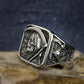 Stainless Steel Men's Ring - Vintage Punk Rock Style with Grim Reaper Skull Design, Single Piece