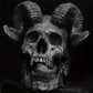 1pc Dark Retro Goth Punk Stainless Steel Ring Demon Satan Goat Skull Ring Men Neutral Motorcycle Ring Jewelry Accessories Party Jewelry