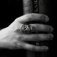 1pc Retro Trendy Skull Men's Stainless Steel Ring