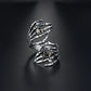 [Punk Skull Ring] Retro Punk Style 1pc Open Skull Ring, Unisex Halloween Ring Jewelry As a Gift for Friends