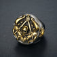 European and American fashion, popular, retro, domineering skull head AG ring, light luxury, trendy, high-end, versatile ring, suitable for daily wear, a gift for friends, boyfriends, and husbands