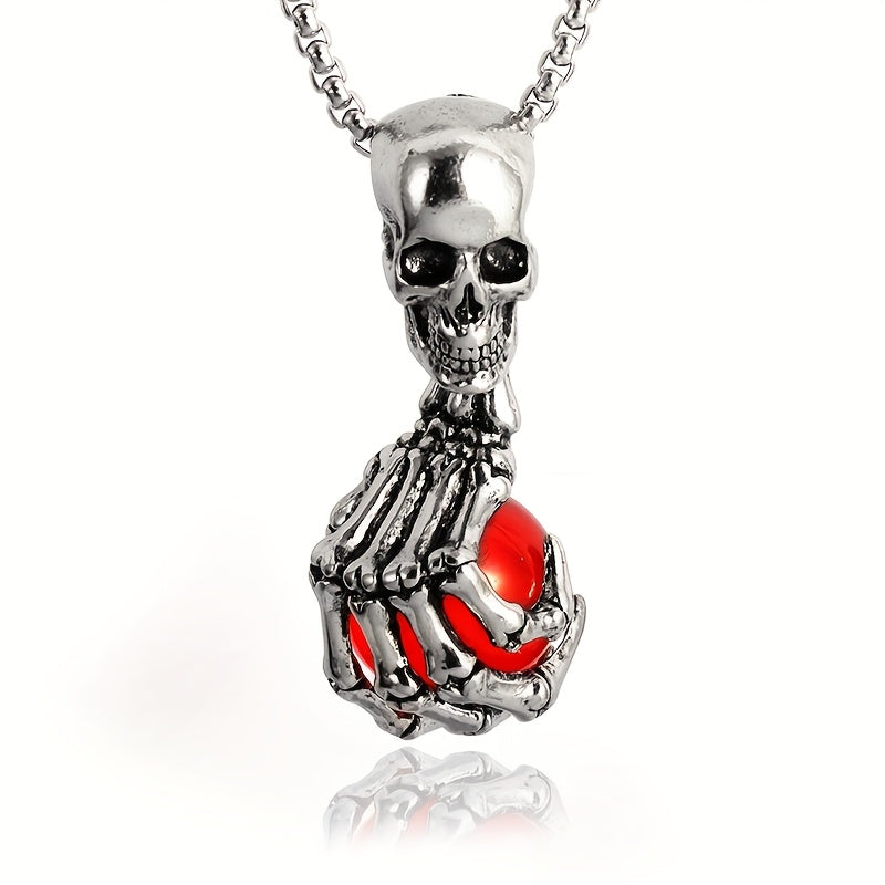 Retro Skull Claw Pendant Male Domineering Rock for Man Trendy Fashion Necklace Jewelry