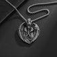 Men's Hip Hop Punk Crown Skull Pendant - 316L Stainless Steel, Antique Silvery Finish