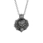 Men's Stainless Steel Gothic Skull Pendant Necklace - Hip Hop Punk Style with Intricate Design, Durable Titanium Steel Chain for Party Wear
