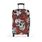 Sugar skull day of the dead mexican skull Suitcases luggage, calaveras skull luggage suitcase, skeleton Halloween suitcase luggage