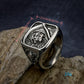 Stainless Steel Men's Ring - Vintage Punk Rock Style with Grim Reaper Skull Design, Single Piece