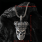 Skull Chain Necklace, Gothic Skull Silvery Necklace, Men'S Pendant, Skull Charm Necklace, Gift for Boyfriend