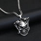 Trendy Hot Sale Double Snake Skull Pendant Necklace Popular Jewelry Retro Men's Necklace