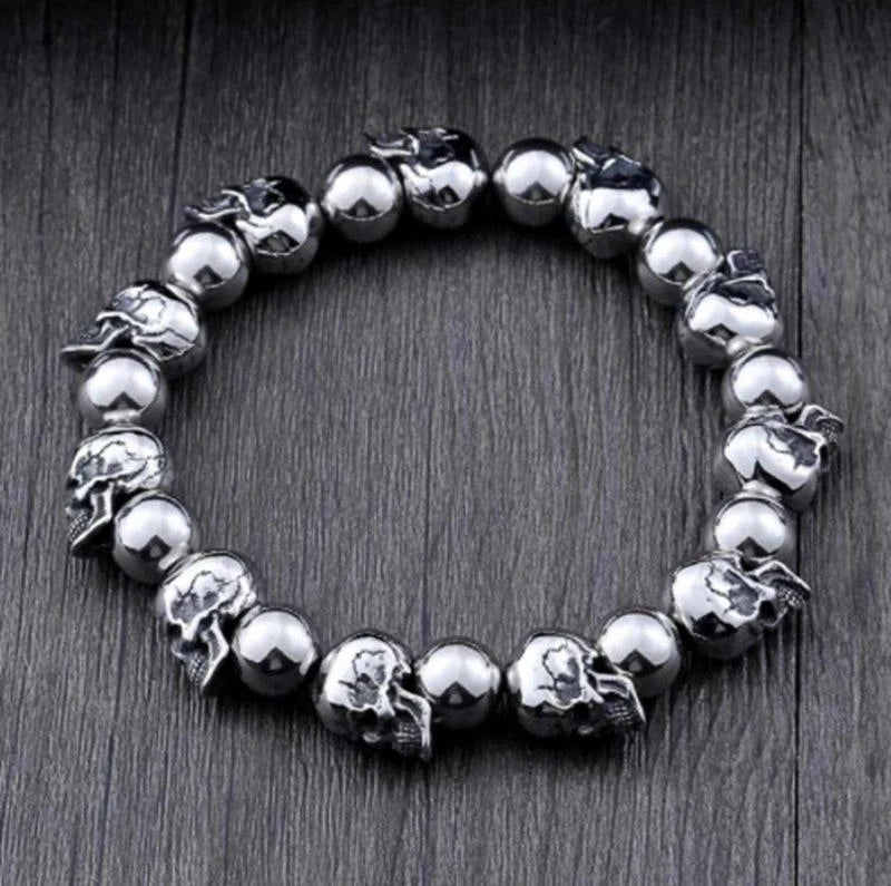 Men High Quality Skull Bracelet Men's Punk Large Adjustable Skeleton Bracelet Men Jewelry Gifts