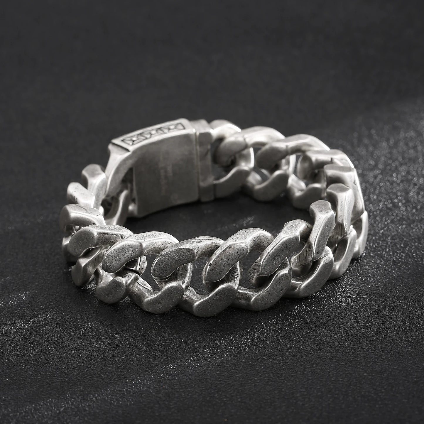20mm Big and Heavy Chunky Cuban Chain Bracelet Men With Devil Ghost Skull Charm Vintage Magical Jewelry Best Gift For Friends