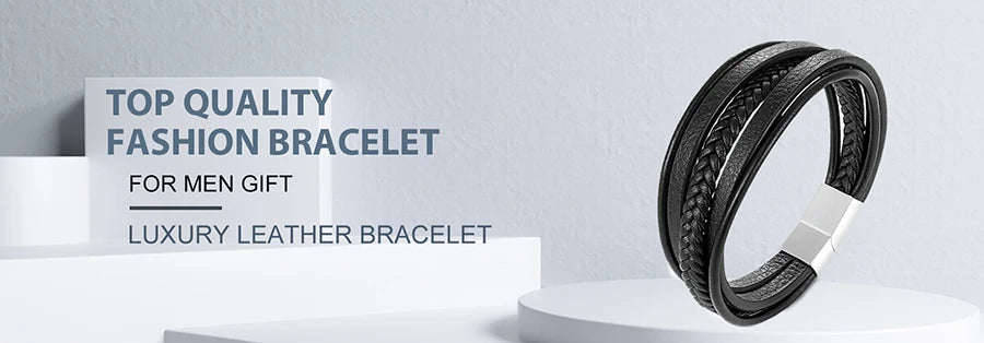 TYO Cool Style Men Leather Bracelets & Bangles Skull Owl Scorpion Snake Braided Wrap Stainless Steel Bracelets For Halloween