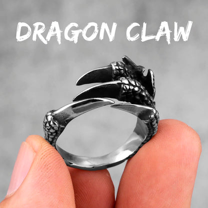 Evil Dragon Claw Stainless Steel Mens Rings Punk Hip Hop Personality for Male Boyfriend Biker Jewelry Creativity Gift Wholesale