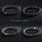 Fongten 12/15mm Skull Charm Bracelets For Men Stainless Steel Steleton Chain Mens Wristband Bracelet Bangle Gothic Jewelry