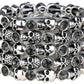 YACQ Skull Skeleton Stretch Cuff Bracelet for Women Biker Bling Crystal Jewelry Antique Silver Color Wholesale Dropshipping D07