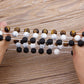 TYO 2Pcs/Set Women Mens CZ Royal Crown Skull Charms 8MM Black Matte Bead Strand Bracelets for Couple Valentine's Day Gifts