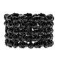 YACQ Skull Skeleton Stretch Cuff Bracelet for Women Biker Bling Crystal Jewelry Antique Silver Color Wholesale Dropshipping D07