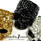 Brand Skull Rings for Men Rock Punk Unisex Crystal Black/Gold Color Biker Ring Male Fashion Jewelry Wholesale