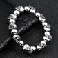 Men High Quality Skull Bracelet Men's Punk Large Adjustable Skeleton Bracelet Men Jewelry Gifts