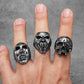 Rose Skull Stainless Steel Men Rings Punk New In For Male Women Fashion Jewelry Creativity Gift Wholesale Dropshiping