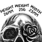 Rose Skull Stainless Steel Men Rings Punk New In For Male Women Fashion Jewelry Creativity Gift Wholesale Dropshiping