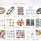 Punk CZ Bull Head Skull Men Bracelet Fashion 8MM Lava Stone Beads Charm Bracelets & Bangles Macrame Strand Jewelry Gift
