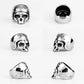 Rider Life Skull Biker Gothic Moto Men Rings Punk Hip Hop for Boyfriend Male Stainless Steel Jewelry Creativity Gift Wholesale