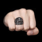 Stainless Steel Men Rings Chinese Style God Beast Kirin Amulet Punk Rock for Male Boyfriend Jewelry Creativity Gift Wholesale