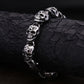 Gothic Vintage Men's Skull Bracelet 316L Stainless Steel Punk Hip Hop Skeleton Bracelets Fashion Amulet Jewelry Gifts Wholesale
