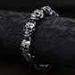 Gothic Vintage Men's Skull Bracelet 316L Stainless Steel Punk Hip Hop Skeleton Bracelets Fashion Amulet Jewelry Gifts Wholesale