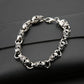 Vintage Fashion Stainless Steel Men's Skull Bracelet Punk Rock Biker Bracelet Men's Jewelry Gift
