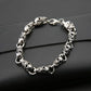 Vintage Fashion Stainless Steel Men's Skull Bracelet Punk Rock Biker Bracelet Men's Jewelry Gift