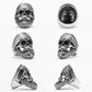Hippie Skull Rider Men Rings Stainless Steel Women Jewelry Punk Retro New In Rock Fashion Accessories Gift Wholesale Dropshiping