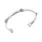 Vintage Ghost Skull Bones Biker Cuff Bracelet Stainless Steel Jewelry Gothic Feather Wing Norse Viking Wolf Men Bangle SJB0362A