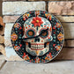 DIY Wall Clock Kit–2D High-Definition Printing–Día De Muertos Mexican Theme Includes Clock Movement for Creative Home Decor